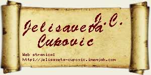 Jelisaveta Čupović vizit kartica